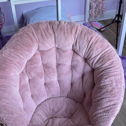 NEW PINK GIRLS Y2K FUZZY CHAIR GREAT CONDITION 