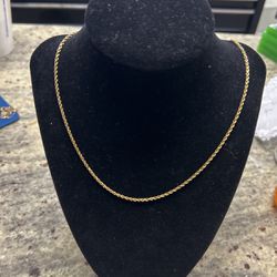 10kt Rope Chain