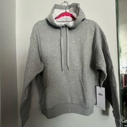 Alo Accolade Hoodie Athletic Heather Grey - S M L - New