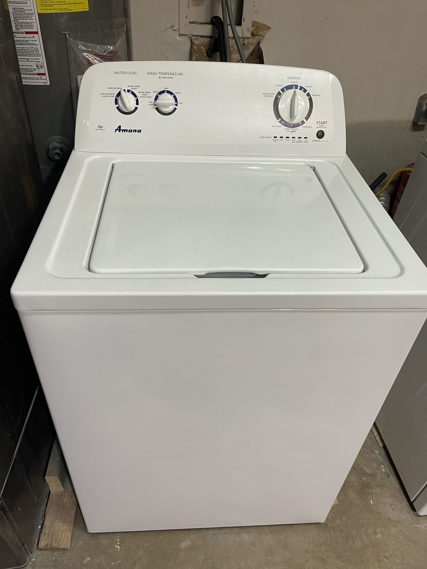 Amana Washer With Warranty