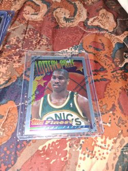 3x Gary Payton Topps finest rc cards ,finest and masters card