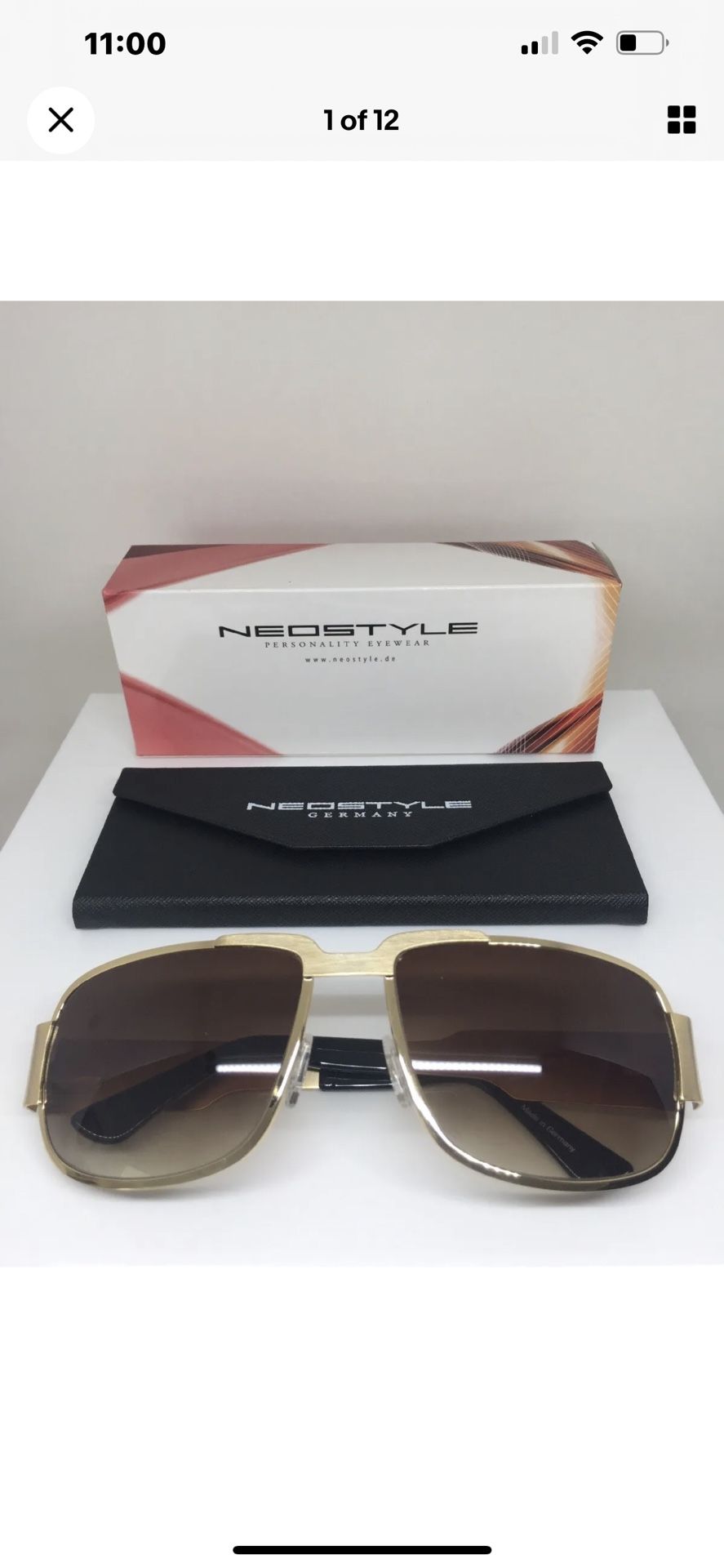 AUTHENTIC NEOSTYLE Nautic Elvis Presley gold Sunglasses