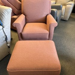 Lazy Boy Stationary Chair With Matching Ottoman. $350 Free Delivery 