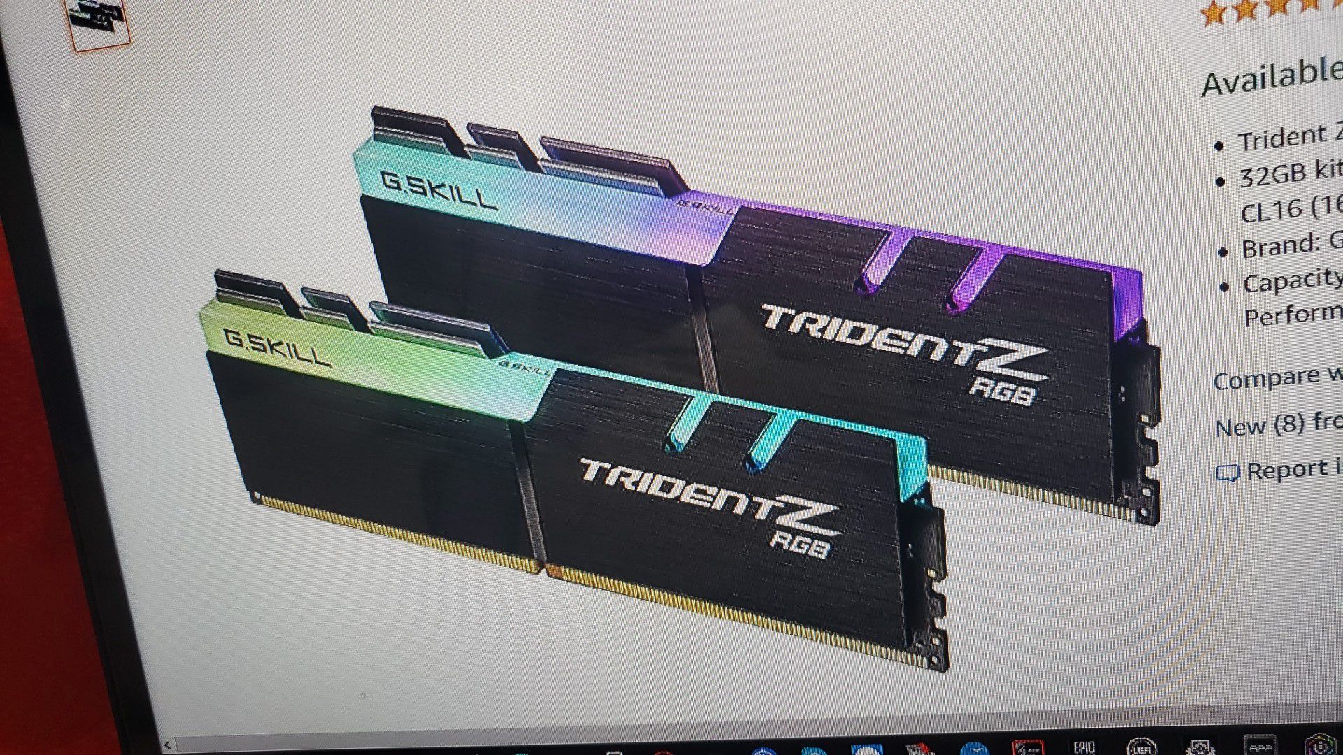 G.SKILL TridentZ RGB Series 32gb (2x16Gb) DDR4 3200 Mhz