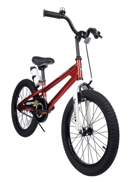 *NEW* RoyalBaby Kids Bike Boys Girls Freestyle Bicycle 18 inch with Kickstand Child's Bike *Red