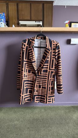 Womens large graphic blazer