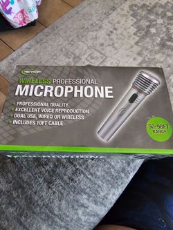 Cordless microphone