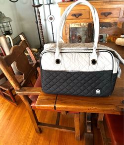 Luxury quilted fabric dog 🐕 fashion carrier