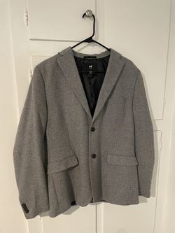H&M Gray Men's Slim Fit Wool Blend Blazer - Never Worn!
