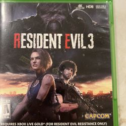 Resident Evil 3 Xbox One Good Condition 