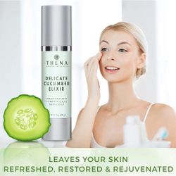 Thena Cucumber Elixir Vegan Face Moisturizer Cream 1.7 oz