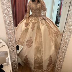 Quinceañera/Sweet 16 rose gold dress