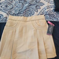 Girls Tan Shorts/Skirt- Size 6