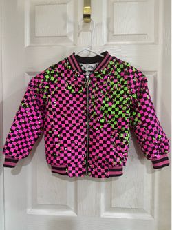 🌟 Lola + The Boys "Skater Princess" Sequin Bomber Jacket 🌟