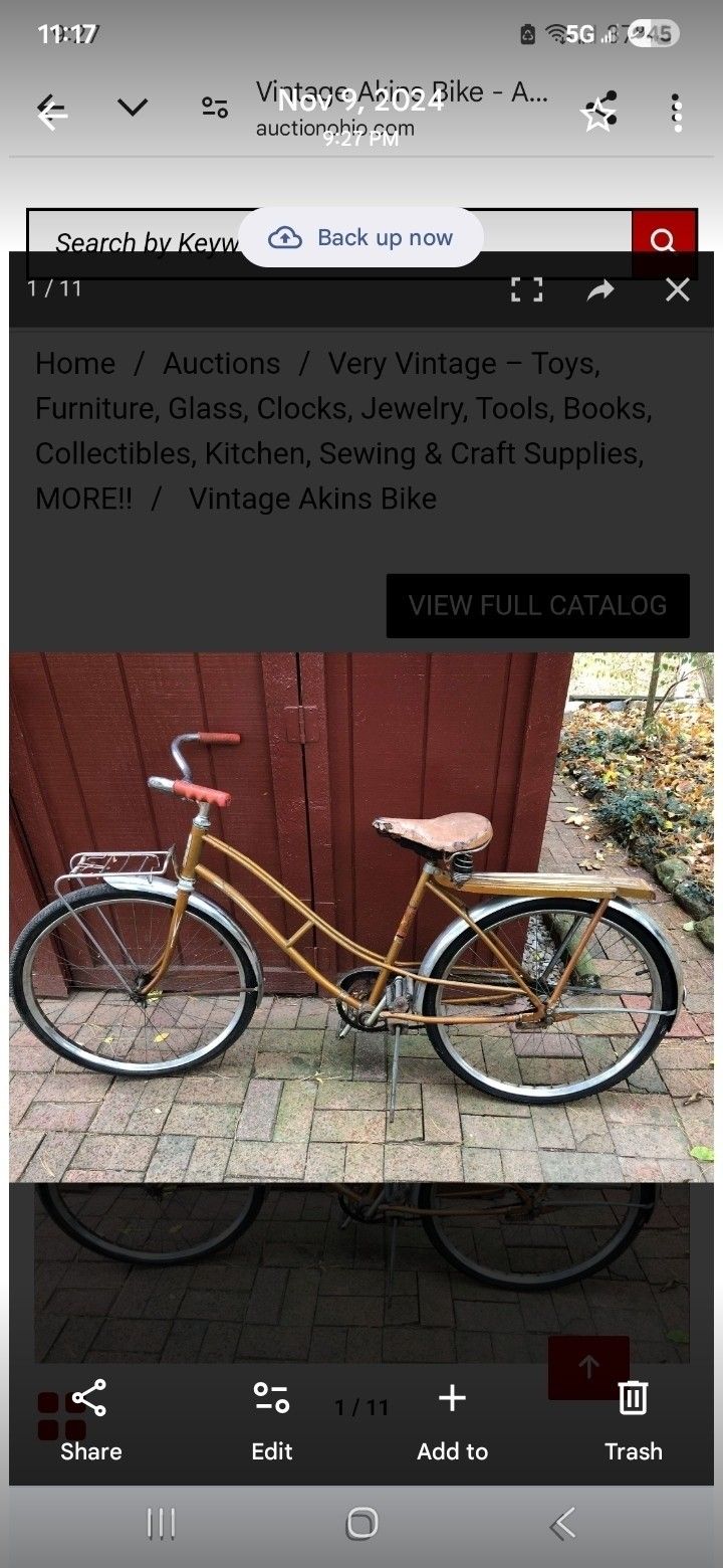 Vintage Coaster Style bicycle 