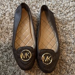 Michael Kors brown flats size 9