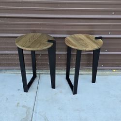 2- Round End Tables 