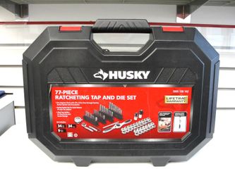 HUSKY 77 PIECE RATCHETING TAP AND DIE SET