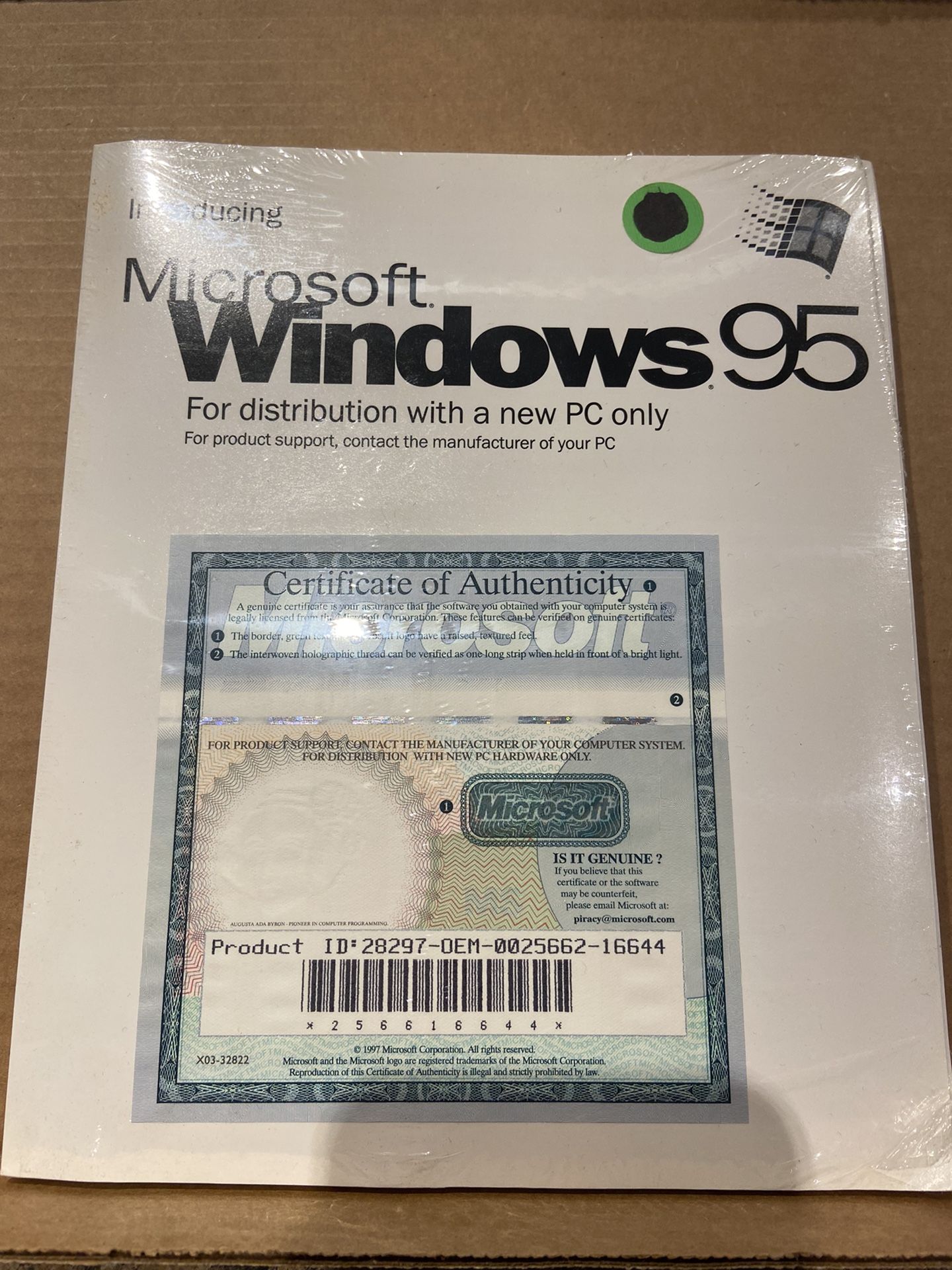 Windows 95 Operating System NEW