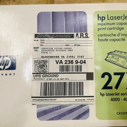 27X hp Toner Cartridge For LaserJet series/séries 4000 • 4050