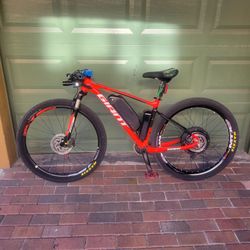 Fluorescent red 2020 giant  pathom 29r e-bike kit
