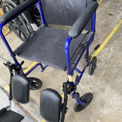 Wheelchair Lightweight With Elevated Footrest 