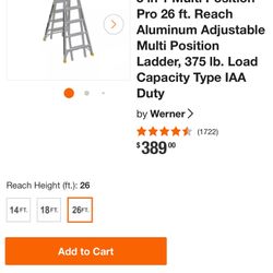 Werner 5 in 1 26’ Ladder