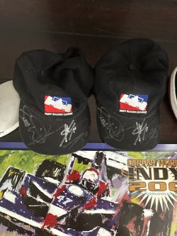 Autographed Hats Indy 200 Race In 2004