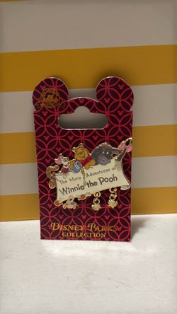 The Many Adventures of Winnie the Pooh Dangle Logo with Bees pin
