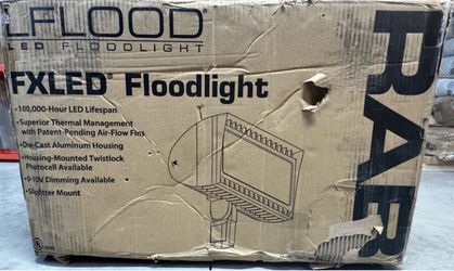 RAB FXLED200SF 200W Slipfitter Mount LED Floodlight, 5000K (Cool), No Photocell, 27005 Lumens, 72 CRI, 120-277V, 7H x 6V Beam Distribution, Standard O