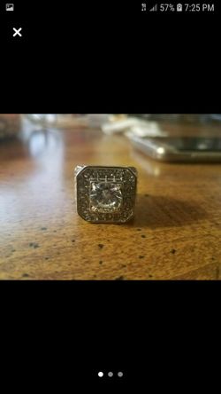 Unisex silver ring size 7