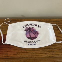 Kim Petras Face Mask Handmade Malibu 