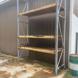 14’ Rusty Steel Storage Racks