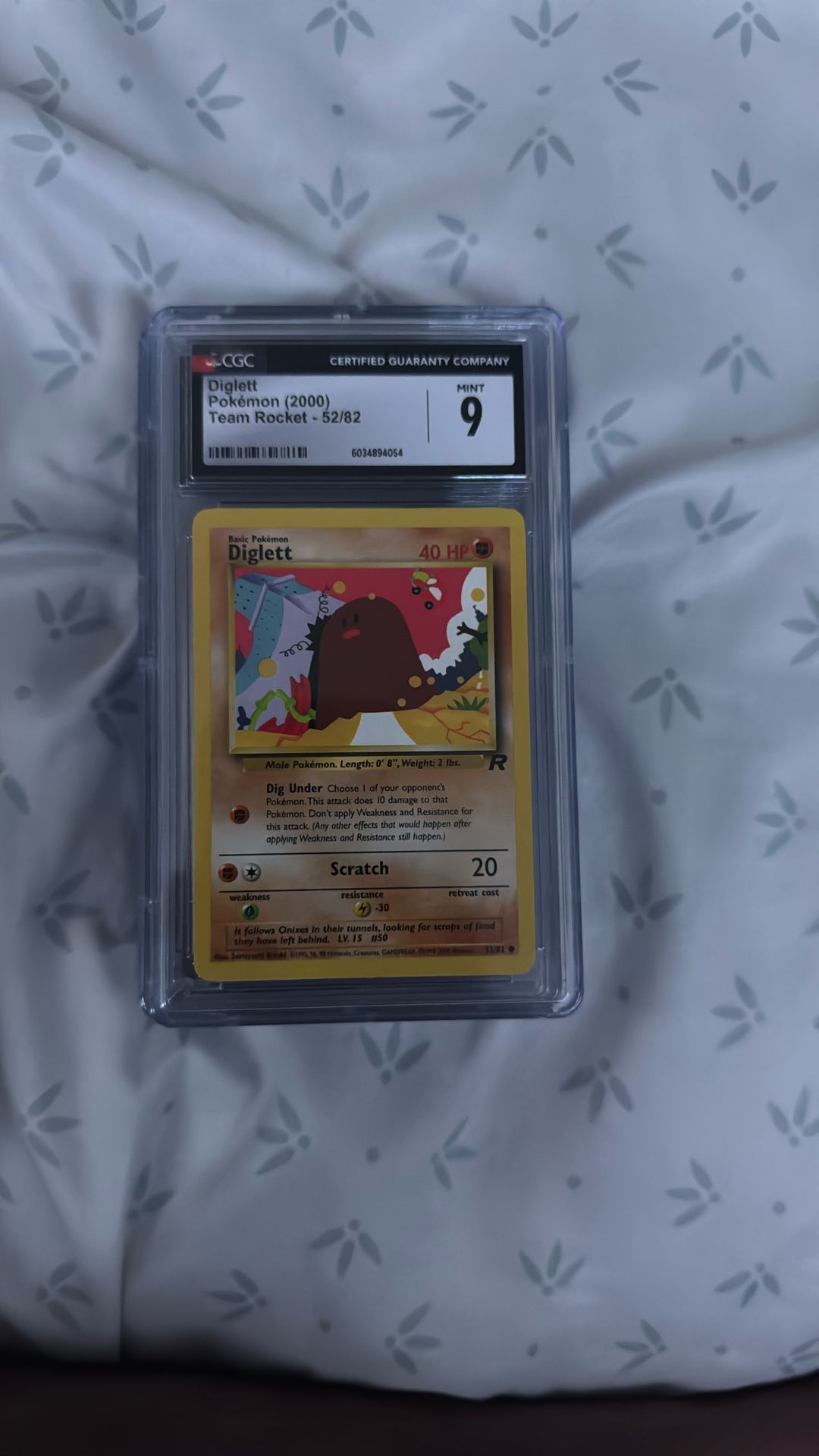 Diglett Team Rocket 2000 52/82 Mint 9