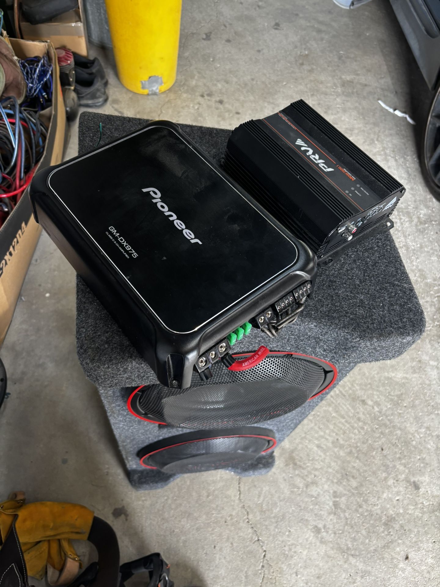 Two Amps And Speakers 
