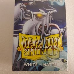 Dragon Shield White Matte Solve Card Sleeves Small Japanese Size (60ct) Sealed