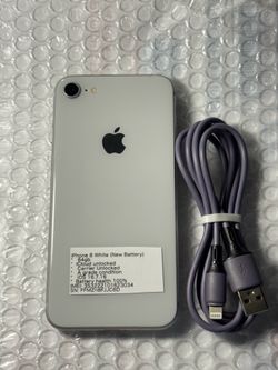 iPhone 8 White New Battery Carrier Unlocked