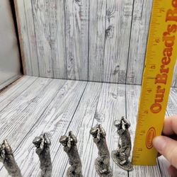 Miniature Pewter Golfer Figurine 2 1/2" By Metzke 1993 Golf Set Of 5