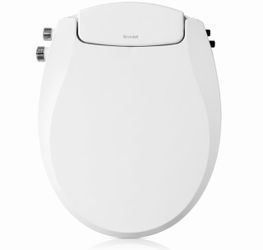 Brand New Brondell Swash Bidet Toilet Seat, Non-Electric, Dual Temperature, Fits Round Toilets, White - Dual Nozzle System - with Easy Installation