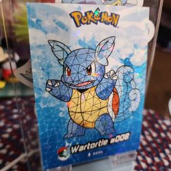 Crystal Pokemon Cards, Wartortle,# 008