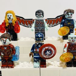 Undead Zombie Avengers Marvel Minifigures | New Custom LEGO Compatible Toys