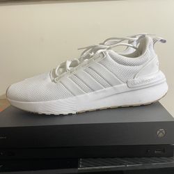 Size 10 White Adidas Worn Once 
