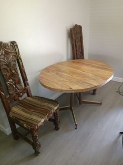 Chair and table