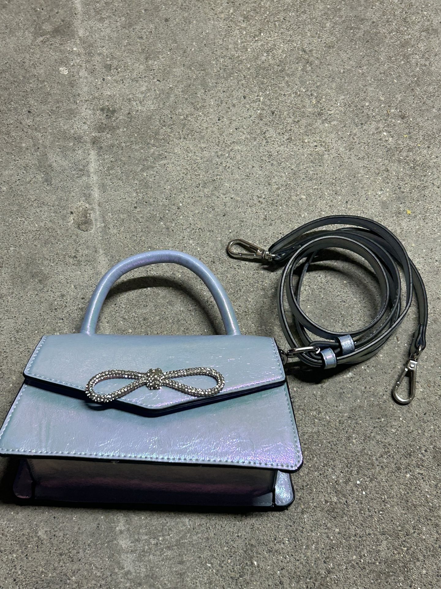 Also Silver/Blue Purse