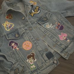 Sailor Moon Jean Jacket Size S