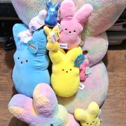Peeps Bunny Keychains And Plushies 