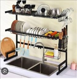 Over the Sink Dish Drying Rack