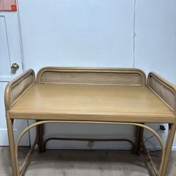 Hali Woven Rattan Desk 