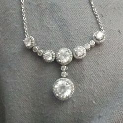 JCM CZ Sterling Silver Necklace