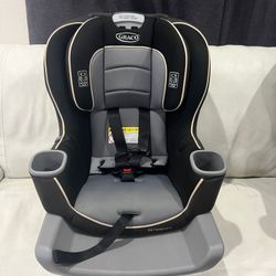 Graco EXTEND2FIT Car seat, Rear & Foward facing, convertible, recliner, all ages baby to kid/  Silla carro convertible reclinable